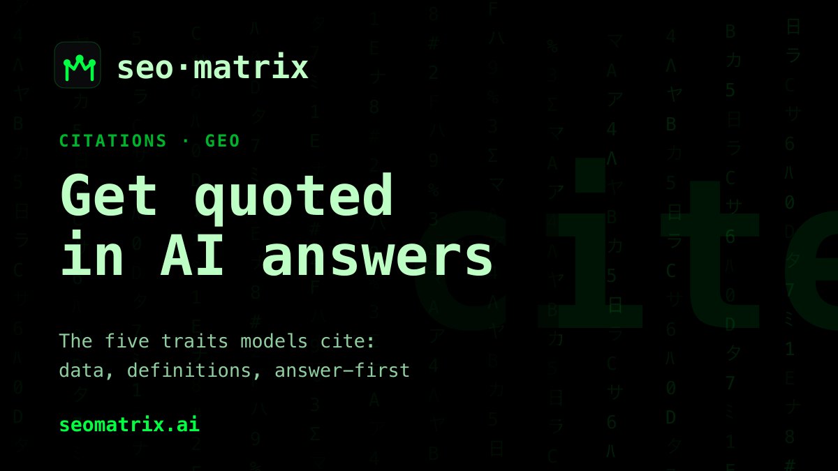The citation-worthiness playbook: how to get quoted in AI answers