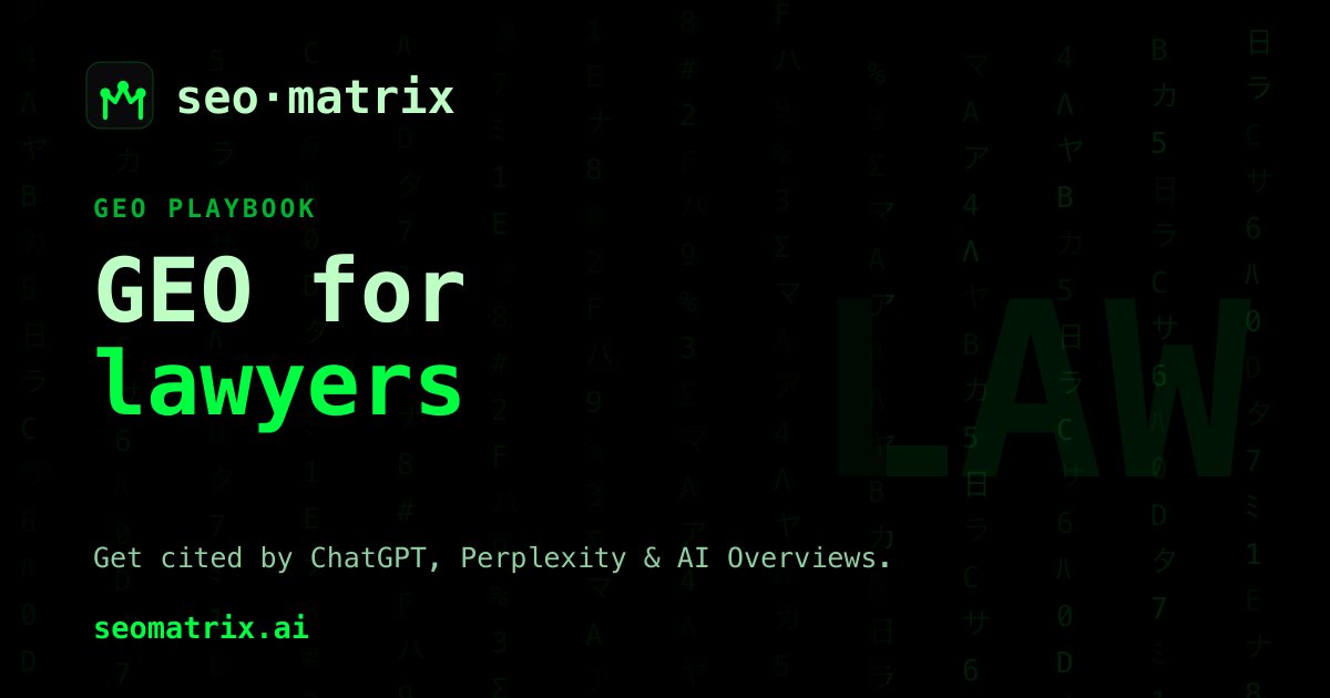GEO for lawyers & law firms