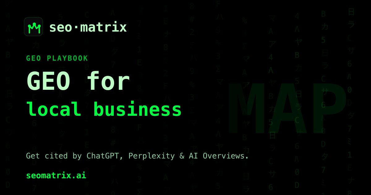 GEO for local businesses