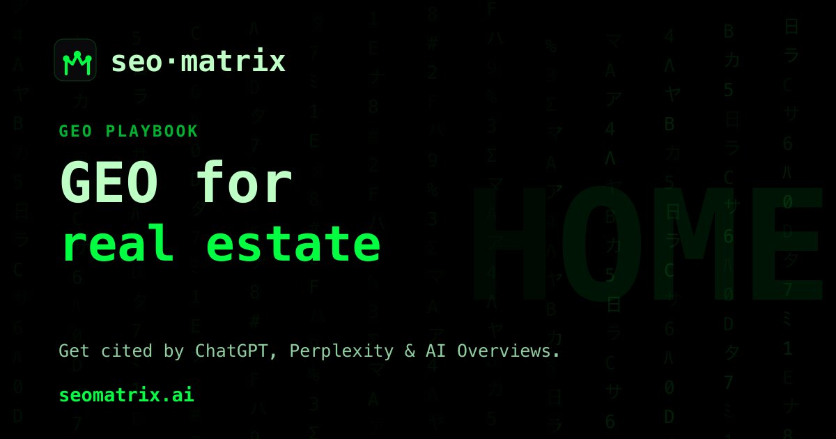 GEO for real estate